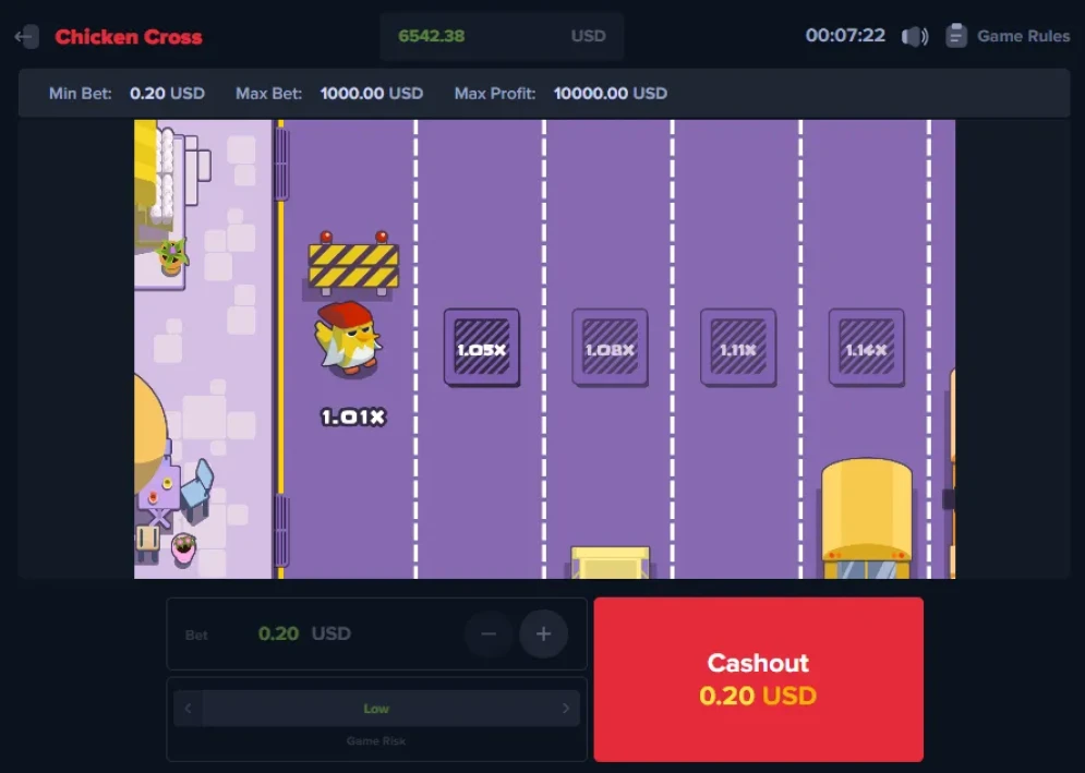 Chicken Cross gameplay